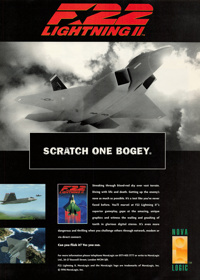 F22 Lightning II - Advertisement Flyer - Front (United Kingdom) - 1571x2200