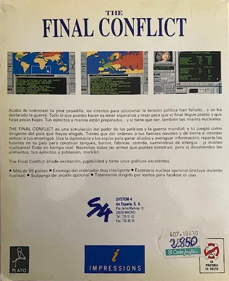 The Final Conflict - Box - Back (Spain) - 477x585