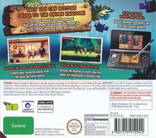 Gravity Falls: Legend of the Gnome Gemulets - Box - Back (Australia) - 902x800