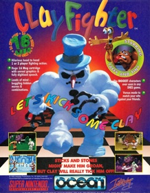 Clay Fighter - Advertisement Flyer - Front (United Kingdom) - 1706x2192