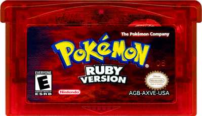 Pokémon Ruby Version - Cart - Front (North America) - 1000x574