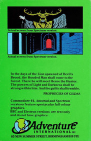 Robin of Sherwood: The Touchstones of Rhiannon - Box - Back (Europe) - 995x1533