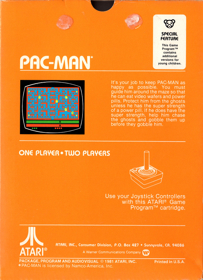 Pac-Man - Box - Back (North America) - 600x827