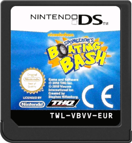 SpongeBob's Boating Bash - Cart - Front (Europe) - 517x564