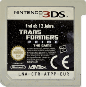 Transformers Prime: The Game - Cart - Front (Europe) - 1109x1112