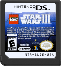 LEGO Star Wars III: The Clone Wars - Cart - Front (North America) - 517x564