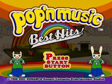 Pop'n Music Best Hits! - Screenshot - Game Title (Japan) - 597x448