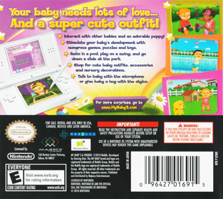 My Baby 3 & Friends - Box - Back (North America) - 640x573