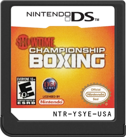 Showtime Championship Boxing - Cart - Front (North America) - 517x564