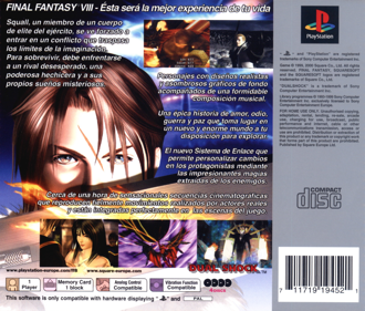 Final Fantasy VIII - Box - Back (Spain) - 1633x1390