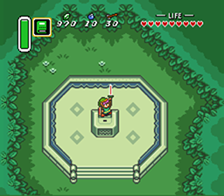 The Legend of Zelda: A Link to the Past - Screenshot - Gameplay (World) - 256x224