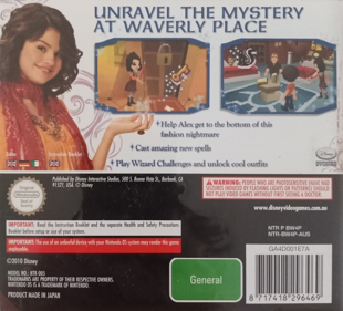 Wizards of Waverly Place: Spellbound - Box - Back (Australia) - 1108x1003
