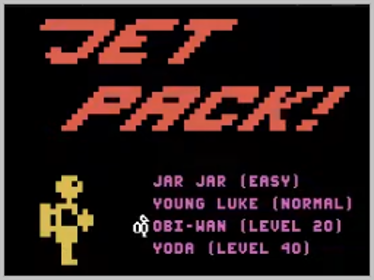 Jet Pack! - Screenshot - Game Select (World) - 256x192