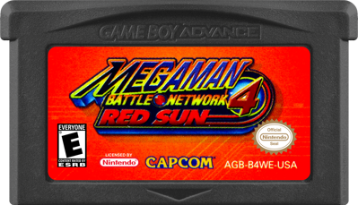 Mega Man Battle Network 4: Red Sun - Cart - Front (North America) - 1000x574