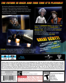 Back to the Future: The Game 30th Anniversary Edition - Box - Back (North America) - 1118x1400