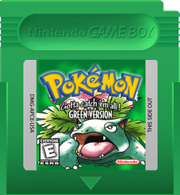 Pokémon Green Version - Fanart - Cart - Front (North America) - 393x427