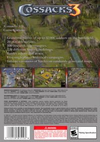 Cossacks 3 - Box - Back (World) - 1063x1500