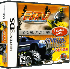 2 Game Pack!: Monster Trucks Mayhem / ATV: Thunder Ridge Riders - Box - 3D (North America) - 895x888