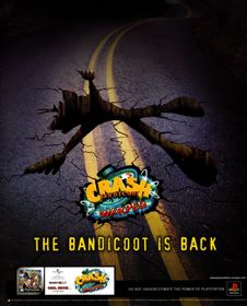 Crash Bandicoot: Warped - Advertisement Flyer - Front (United Kingdom) - 2639x3275