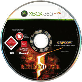 Resident Evil 5 - Disc (Europe) - 2865x2856