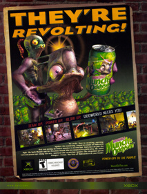 Oddworld: Munch's Oddysee - Advertisement Flyer - Front (United States) - 1669x2200