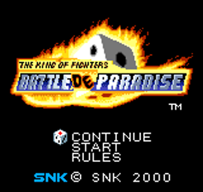 The King of Fighters: Battle de Paradise - Screenshot - Game Title (World) - 160x152