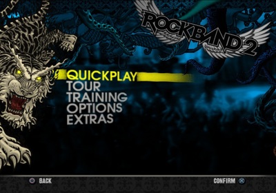 Rock Band 2 - Screenshot - Game Select (World) - 640x448