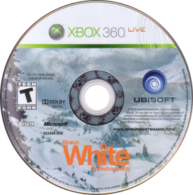 Shaun White Snowboarding - Disc (North America) - 764x774