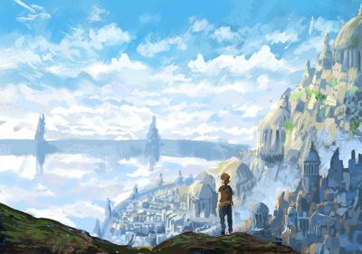 Castle in the Sky - Fanart - Background (World) - 2133x1500