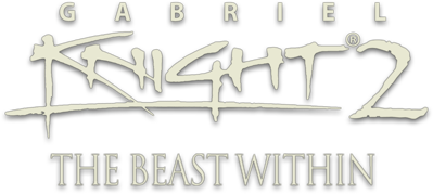 The Beast Within: A Gabriel Knight Mystery - Clear Logo (World) - 897x402