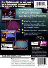 World Championship Pool 2004 - Box - Back (North America) - 483x680