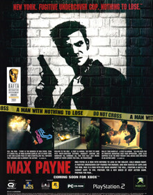 Max Payne - Advertisement Flyer - Front (United Kingdom) - 1728x2200