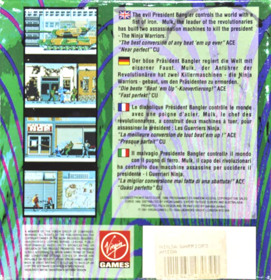 The Ninja Warriors - Box - Back (Europe) - 806x834