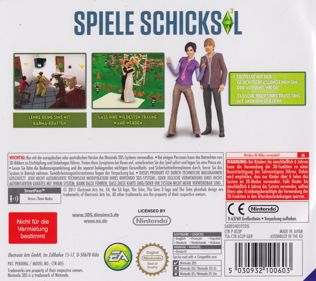 The Sims 3 - Box - Back (Germany) - 901x800