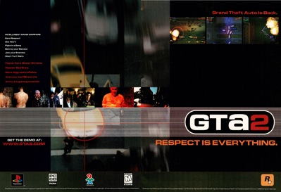 Grand Theft Auto 2 - Advertisement Flyer - Front (North America) - 3219x2200