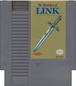Zelda II: The Adventure of Link - Cart - Front (North America) - 1399x1584