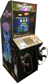 Invasion: The Abductors - Arcade - Cabinet (United States) - 1149x1972