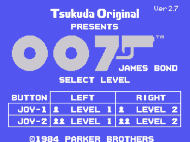 James Bond 007 - Screenshot - Game Title (Japan) - 256x192