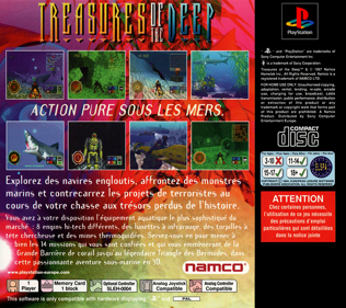 Treasures of the Deep - Box - Back (France) - 765x680