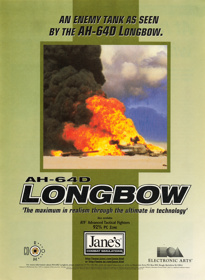 Jane's Combat Simulations: AH-64D Longbow - Advertisement Flyer - Front (United Kingdom) - 1608x2200