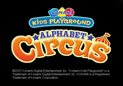 Konami Kids Playground: Alphabet Circus - Screenshot - Game Title (North America) - 640x446