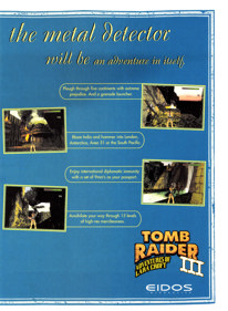 Tomb Raider III: Adventures of Lara Croft - Advertisement Flyer - Front (United States) - 1614x2200