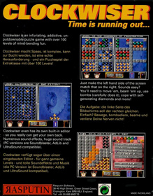 Clockwiser: Time is Running Out... - Box - Back (United Kingdom) - 625x800