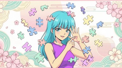 Bishoujo Sexy Puzzle - Fanart - Background (Japan) - 800x450