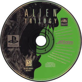 Alien Trilogy - Disc (North America) - 1500x1500