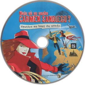 Where in the World Is Carmen Sandiego? 3: New Carmen Adventure - Disc (France) - 800x800