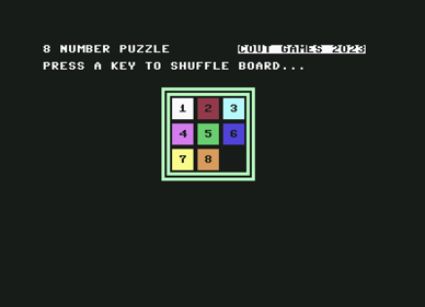 8 Number Puzzle - Screenshot - Gameplay (World) - 800x579