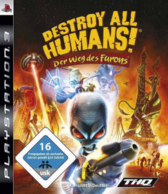 Destroy All Humans! Path of the Furon - Box - Front (Germany) - 600x691