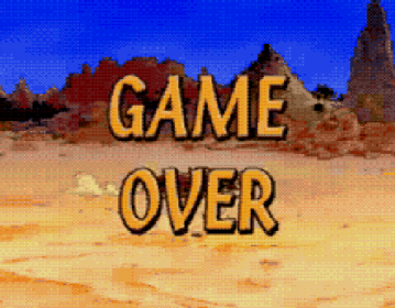 Cadillacs and Dinosaurs: The Second Cataclysm - Screenshot - Game Over (World) - 512x400