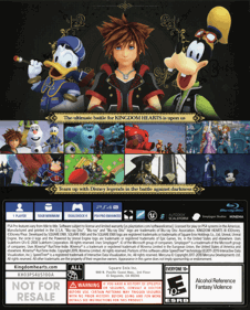 Kingdom Hearts III - Box - Back (United States) - 3041x3781